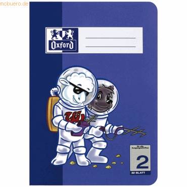 Schule Schulheft A5 32 Blatt Lineatur 2 90 g/qm Optik Paper-0
