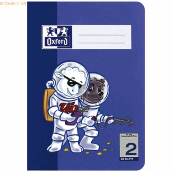 Schule Schulheft A5 32 Blatt Lineatur 2 90 g/qm Optik Paper