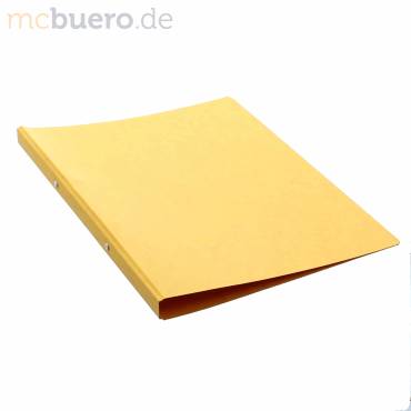 PAGNA Ringbuch, aus Pressspann, 2 Ring-Mechanik, gelb