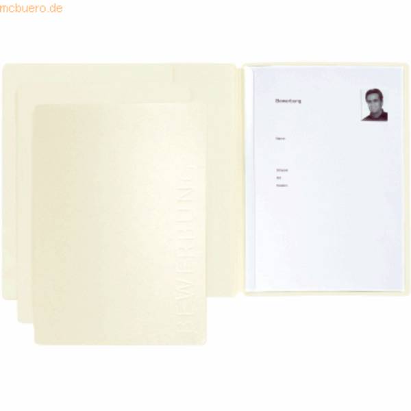Bewerbungsmappe Solo 2-teilig beige
