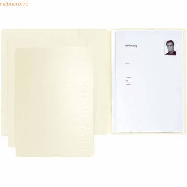 Bewerbungsmappe Solo 2-teilig beige-0