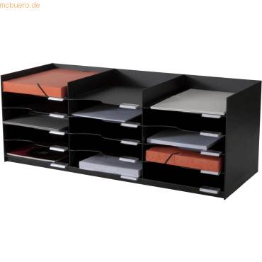 PaperFlow 532.01, Polystyrol (PS), Schwarz, A4, Prospekt, Katalog, Briefumschlag, Flache Datei, Ordner, Hängeordner, Let-0