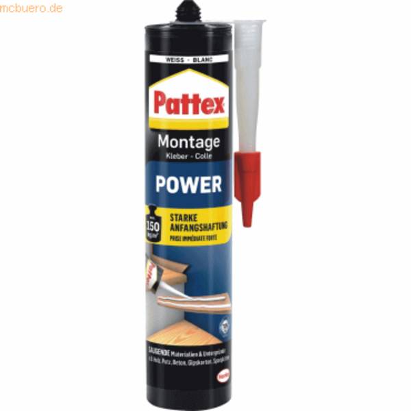 Montagekleber Power Kartusche 370g weiß