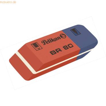 Radierer BR80 Kautschuk rot/blau-0