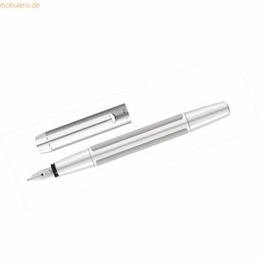 Pelikan Füllhalter "PURA", silber, Federbreite: B-0