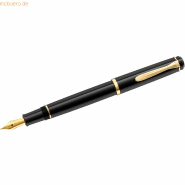 Pelikan Füllhalter P 200, schwarz, Federbreite: F