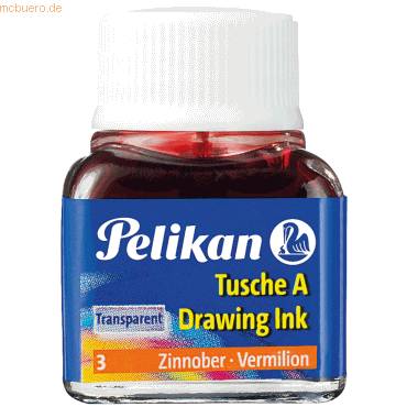 Tusche A 3 zinnoberrot 10ml-0