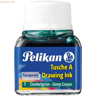 Tusche A 7 grün dunkel 10ml-0