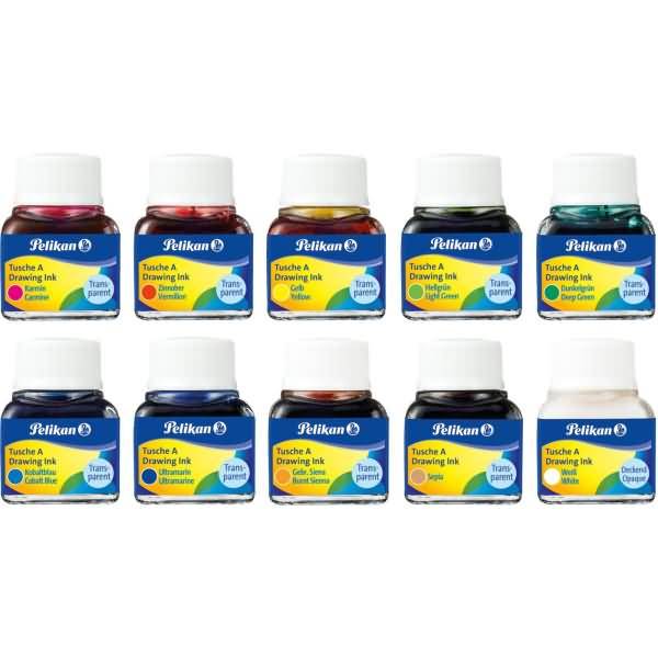 Tusche A farbig sortiert 10ml