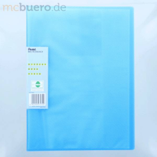Sichtbuchmappe Clear transluzent A4 30 Hüllen blau