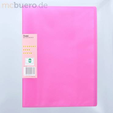 Sichtbuchmappe Clear transluzent A4 30 Hüllen pink