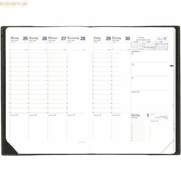 Buchkalender Trinote 18x24cm Impala schwarz 2027-1