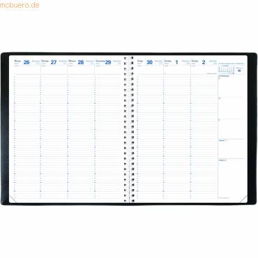 Buchkalender Eurequart 24x30cm Impala schwarz 2027-1
