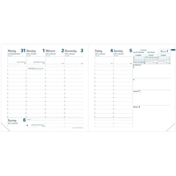 Buchkalender Executif 16x16cm Soho rosa 2027-1