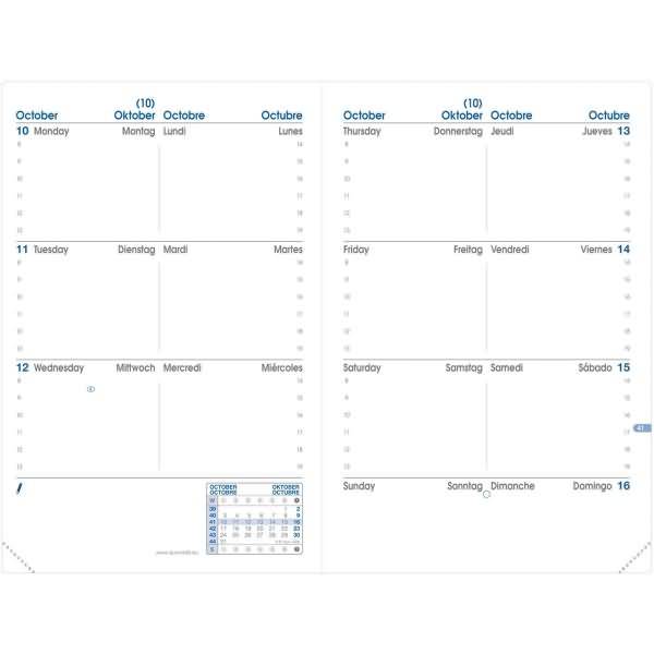 Kalender Sapa X 10x15cm Impala schwarz 2027-1