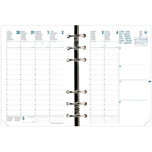 Kalendereinlage für Compacttimer 11,5x16cm1 Woche/2 Seiten 2027-0