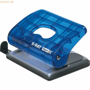 Bürolocher EC20 Kunststoff/Metall 20 Blatt transparent blau-0