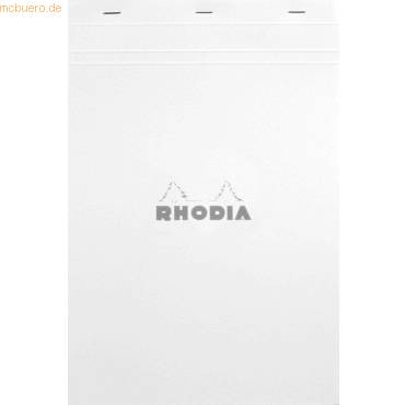 Notizblock White Nr. 18 A4 kariert 80 Blatt weiß-0