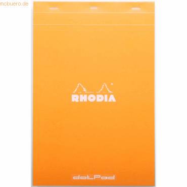 Notizblock DotPad Nr. 19 A4+ 21x31,8cm 80 Blatt 80g Dot Grid orange-0