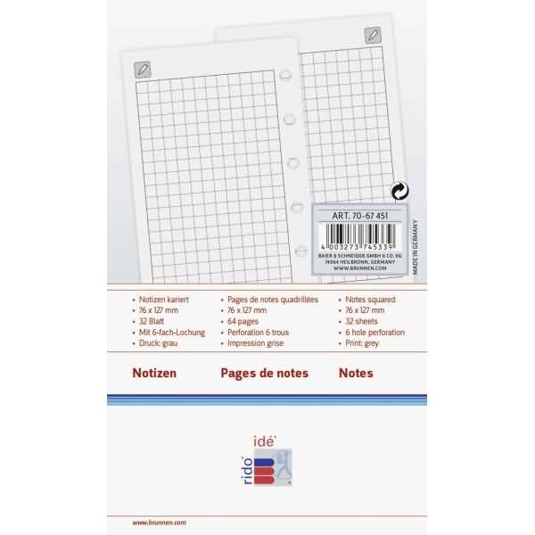 Ersatzeinlagen Timing 3 Notizpapier kariert 24 Blatt-1