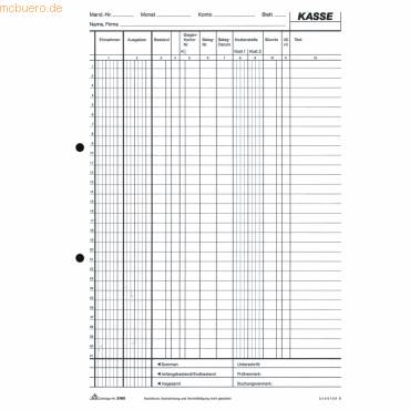 RNK - Kassenbuch/EDV Formularbuch 3160-0