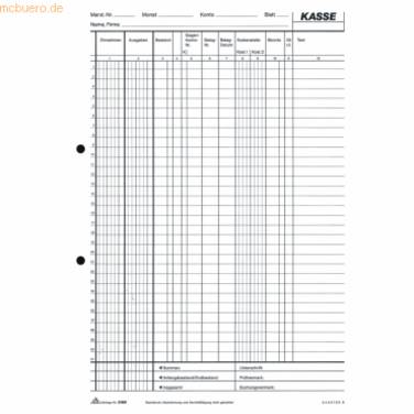 RNK - Kassenbuch/EDV Formularbuch 3160