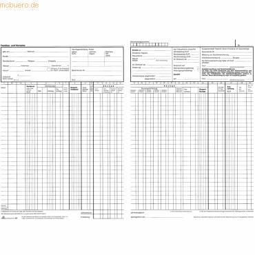 Lohn- und Gehaltskontobuch A4 20 Blatt-0