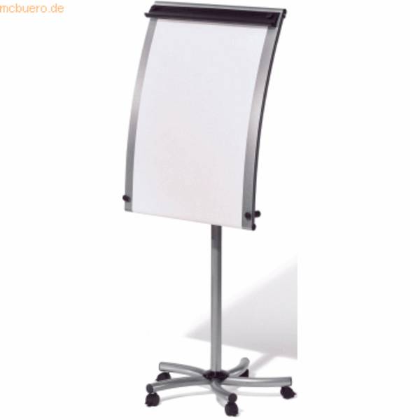 Flipchart Fliproll silvertec rollbar silber