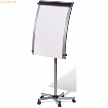 Flipchart Fliproll silvertec rollbar silber