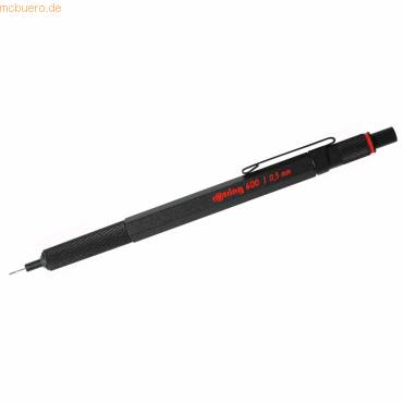 Rotring 1904443, Schwarz, Metall, HB, 0,5 mm-0