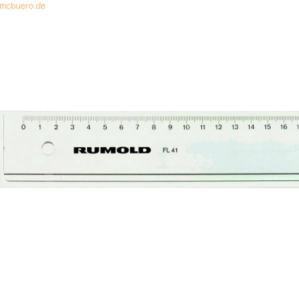 Lineal Kunststoff leicht getönt 20cm