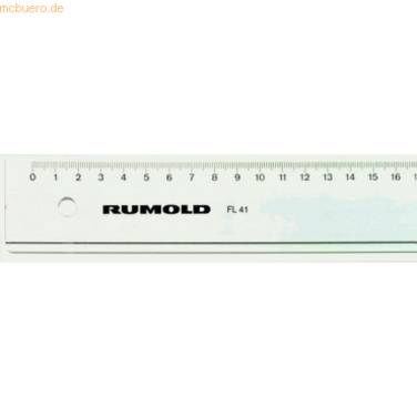 Lineal Kunststoff leicht getönt 20cm