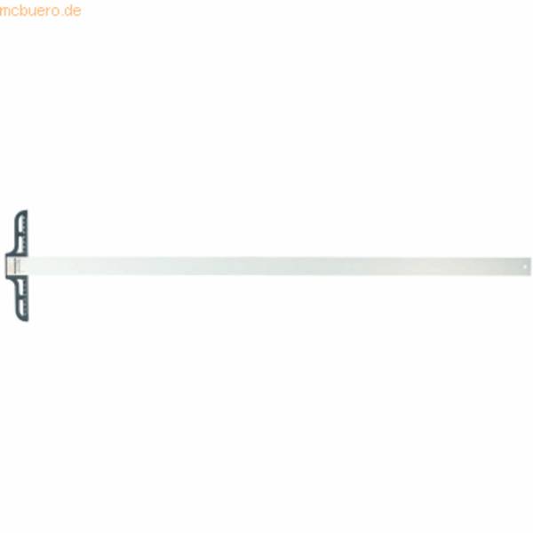 Präzisions-Zeichenschiene Stahl mit Teilung 100cm