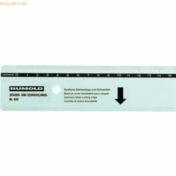 Schneidelineal Aluminium 30 cm