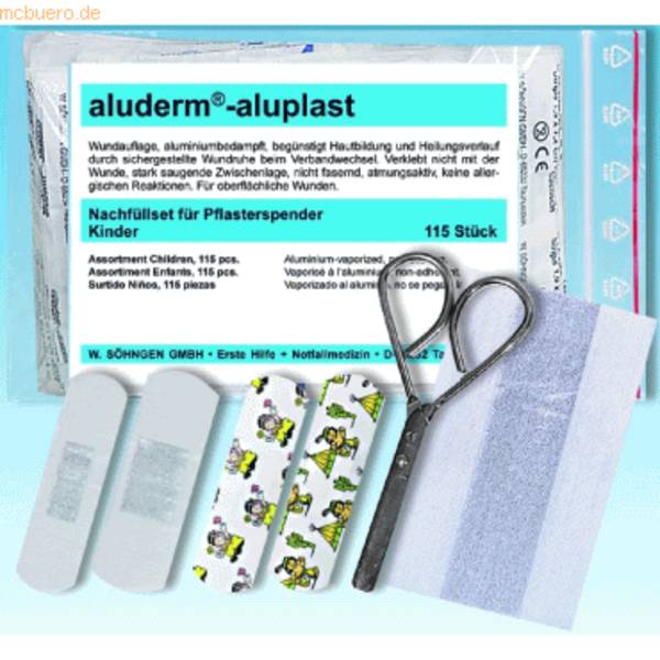 Nachfüllset für Pflasterspender Kinder komplett VE=115 Stück