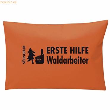 Erste-Hilfe Waldarbeiter-Set in Nylontasche mit Reißverschluß, Farbe orange-0