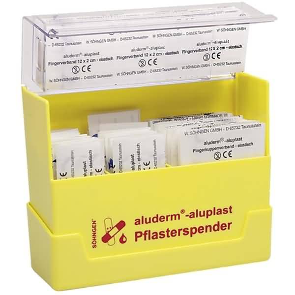 Pflasterspender gelb aluderm-aluplast gefüllt-1