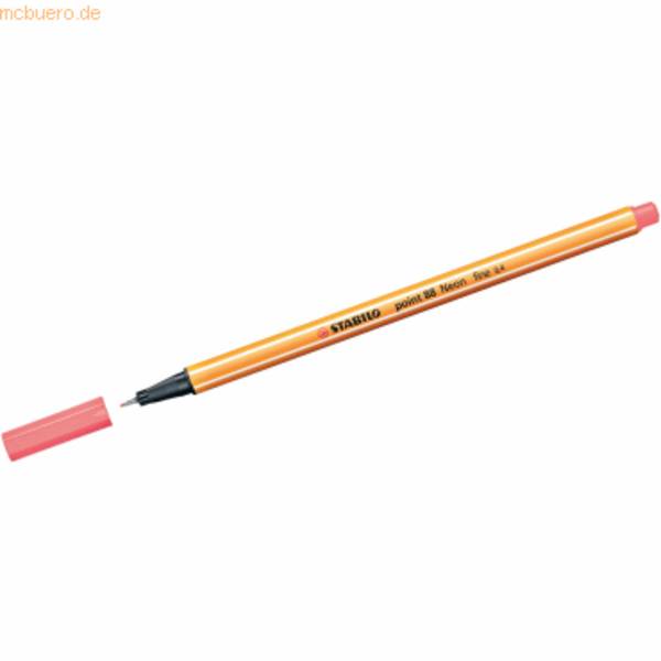 Fineliner point 88 0,4 mm neonrot