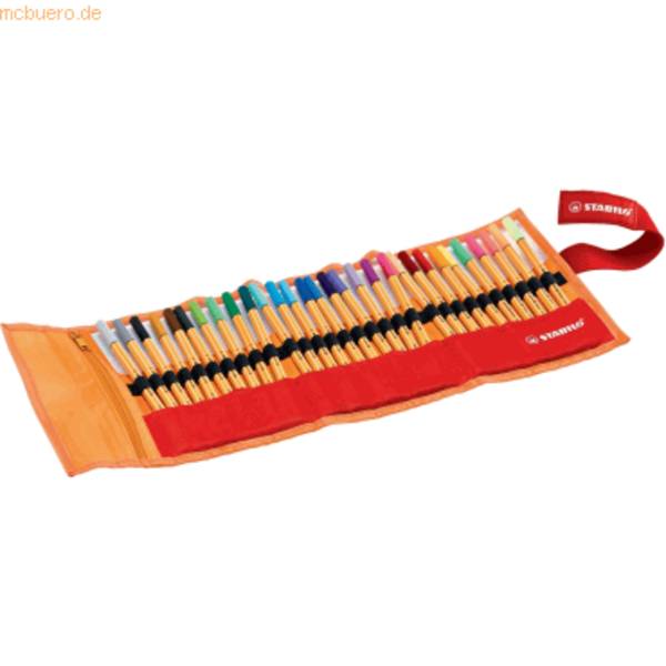 STABILO point 88 - Fineliner - gemischte Farben - wasserbasierte Tinte - 0.4 mm - fein (Packung mit 30)