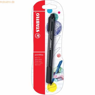 Filzschreiber pointMax 0,8 mm schwarz Blisterkarte-0