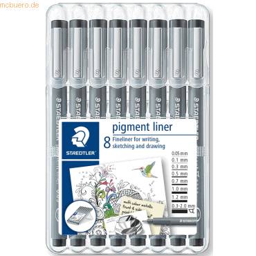 Feinschreiber pigment liner schwarz 8 Strichstärken-0