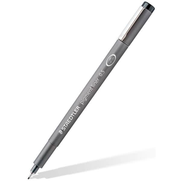 Feinschreiber pigment liner schwarz je 1x 0,1mm, 0,3mm, 0,5mm-1