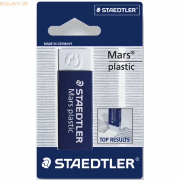 Radierer Mars plastic PVC 65x13x23mm weiß