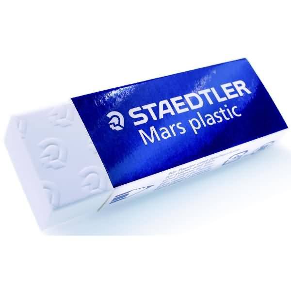 Radierer Mars plastic PVC 65x13x23mm weiß-1