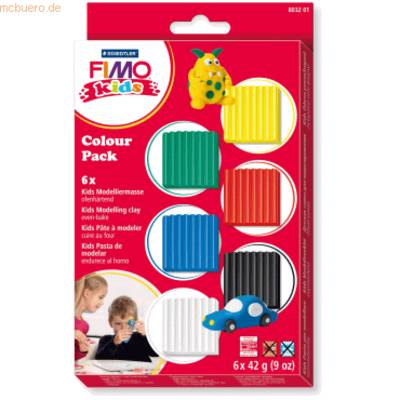 Modelliermasse Fimo kids Colour pack basic 6x 42g