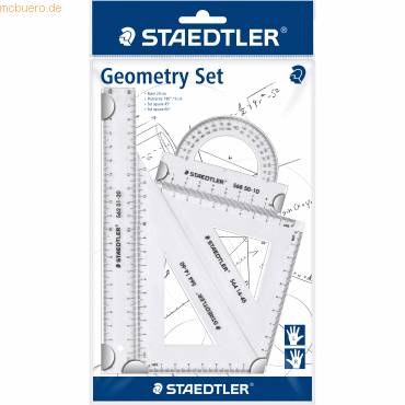 STAEDTLER Geometrie-Set, klein, 4-teilig, transparent-0