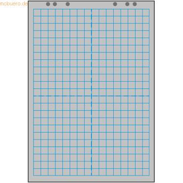 Flipchartblock Top 67x99cm VE=20 Blatt kariert gerollt-0