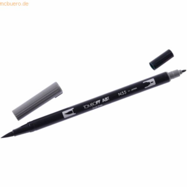 Dual-Fasermaler ABT mit Rundspitze/Pinselspitze cool grey 7