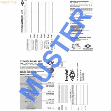 Ersatzgutschein Stempelplattefür Trodat 4915-0