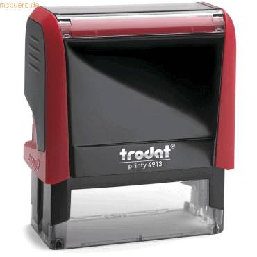 Textstempel mit Gutschein Trodat 4913 6-zeilig rot-0